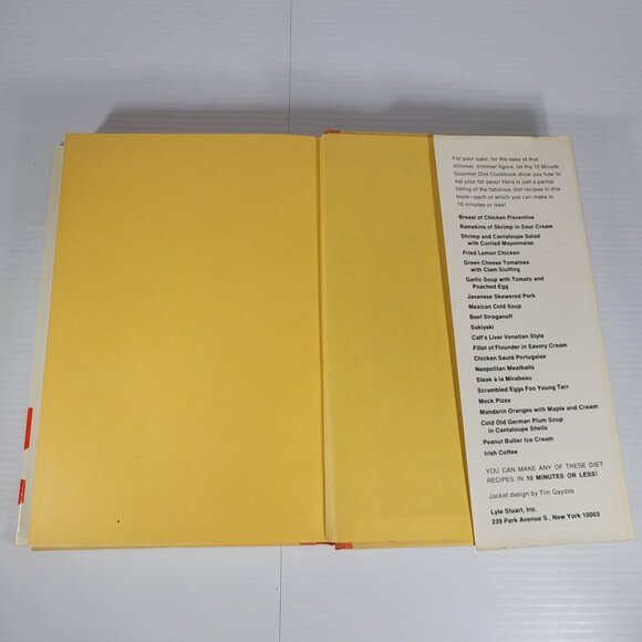 Vintage The 10 Minute Gourmet Diet Cookbook by Yvonne Young Tarr (HC) 1967 - Picture 7 of 9